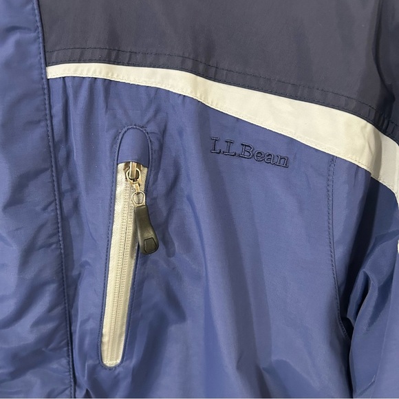 L.L.Bean Men's Blue Hooded Zip Up Waterproof Insulated Jacket Outdoors Large - Picture 3 of 8